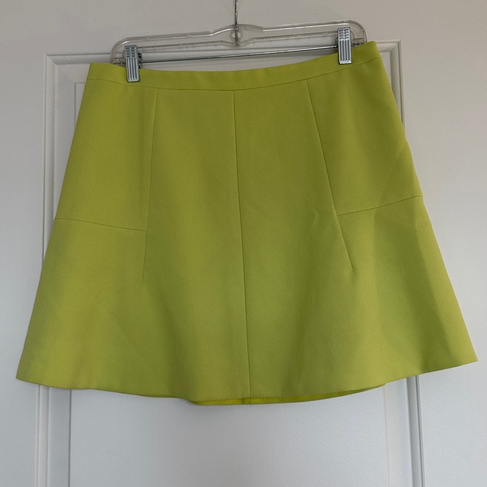 J Crew Bright Green Mini Skirt